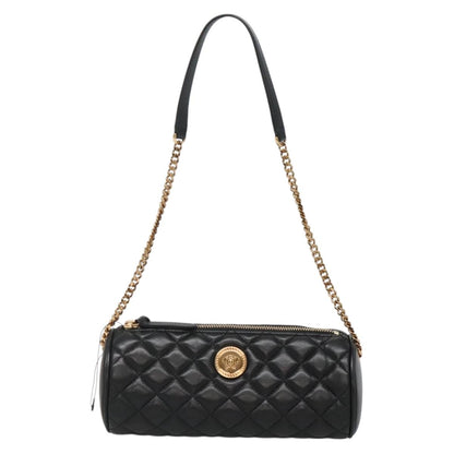 Versace Black Leather Medusa