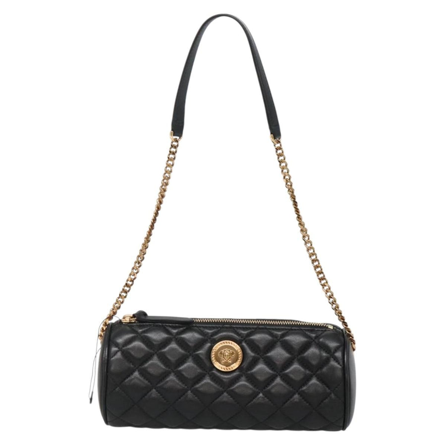 Versace Black Leather Medusa