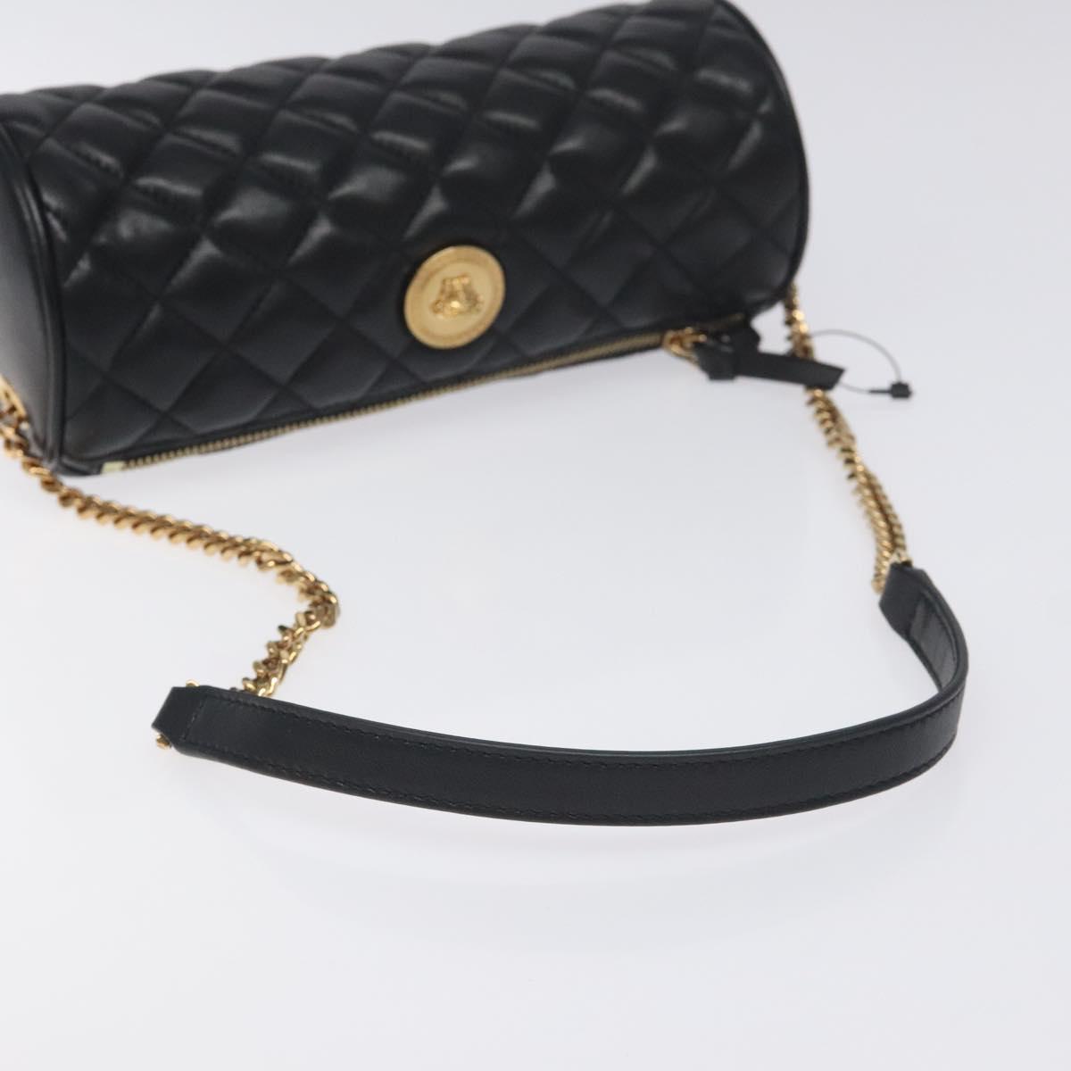 Versace Black Leather Medusa