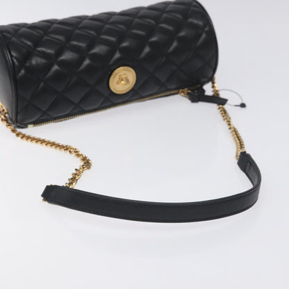 Versace Black Leather Medusa