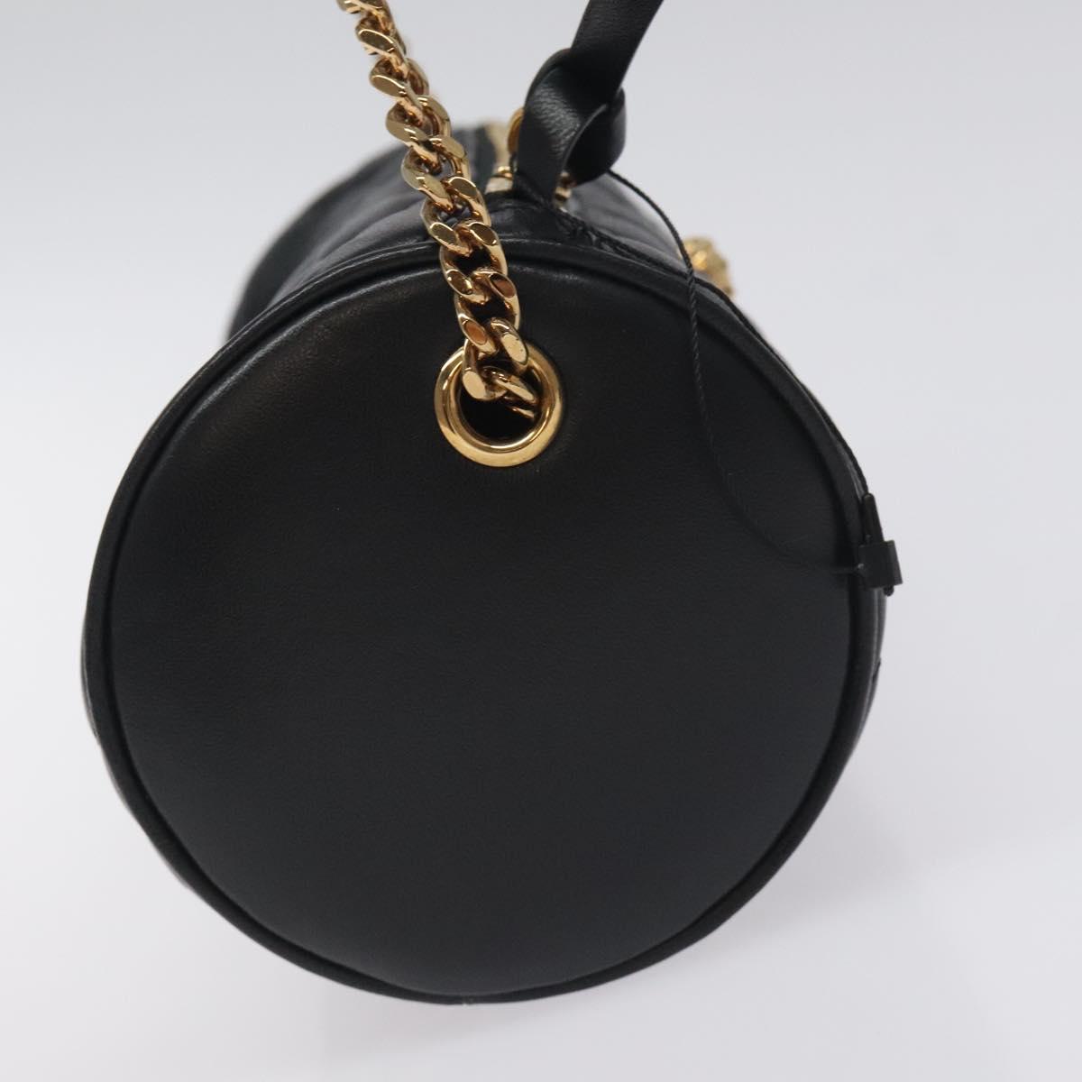 Versace Black Leather Medusa