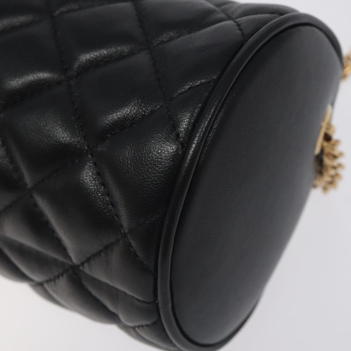 Versace Black Leather Medusa