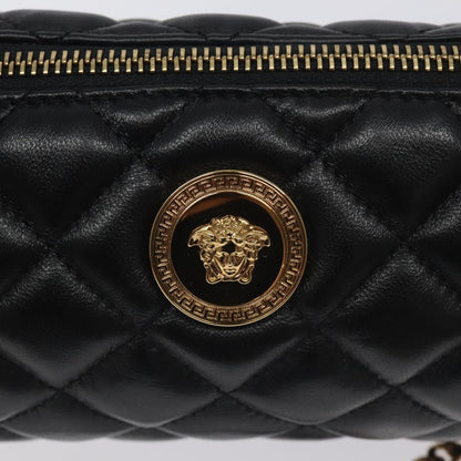 Versace Black Leather Medusa