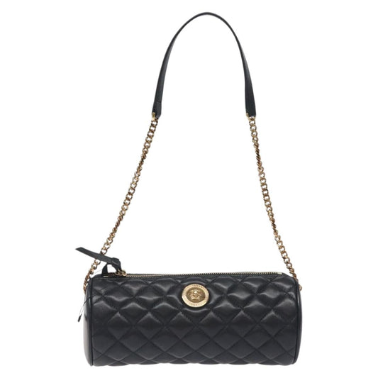 Versace Black Leather Medusa