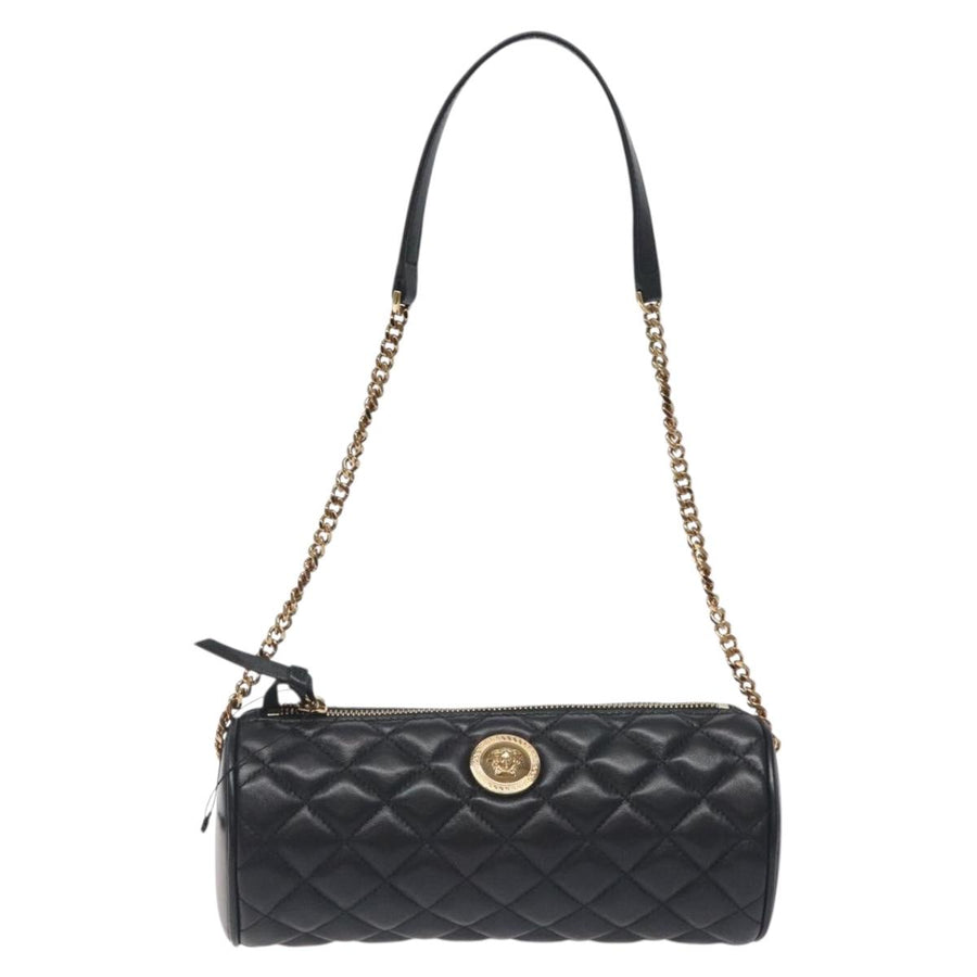 Versace Black Leather Medusa