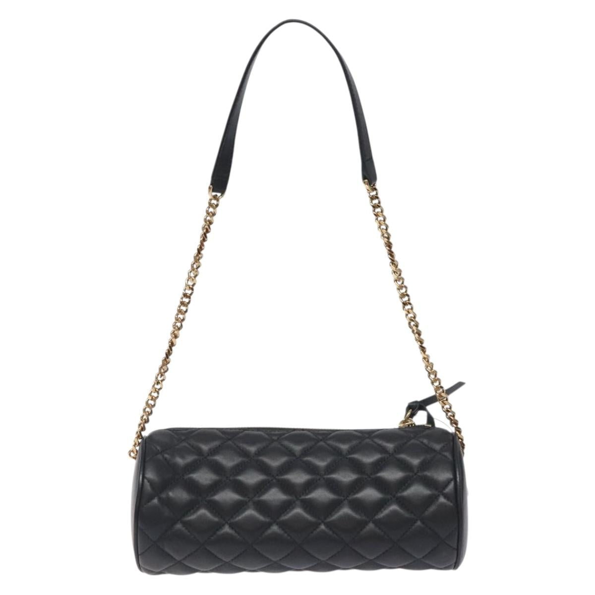 Versace Black Leather Medusa