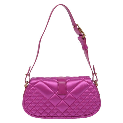 Versace Pink Silk Greca Goddess