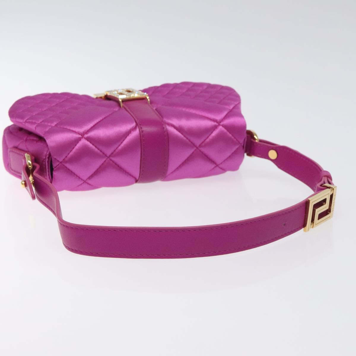Versace Pink Silk Greca Goddess