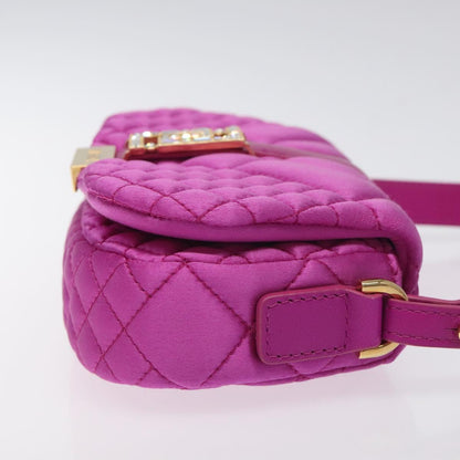 Versace Pink Silk Greca Goddess