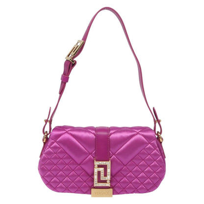 Versace Pink Silk Greca Goddess