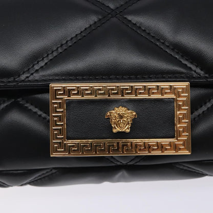 Versace Black Leather Medusa