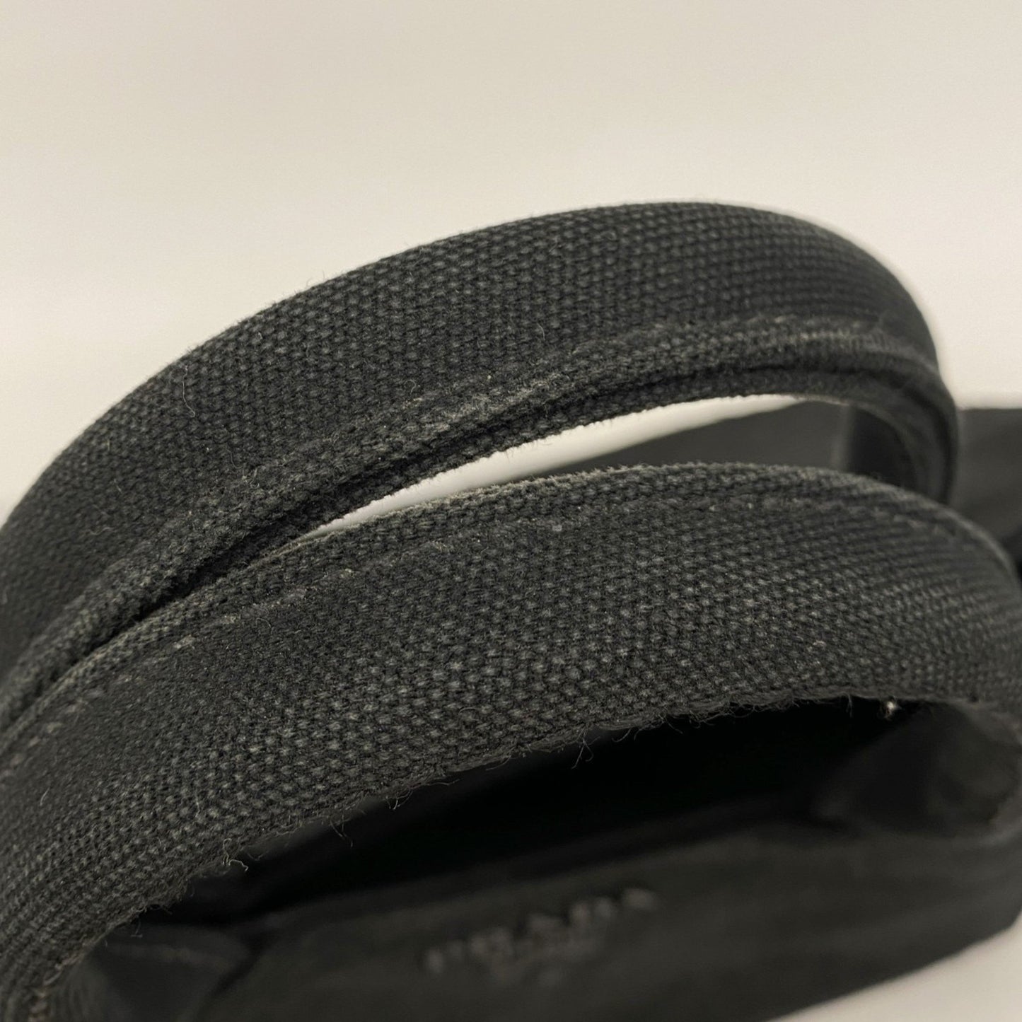 Prada Black Canvas Canapa