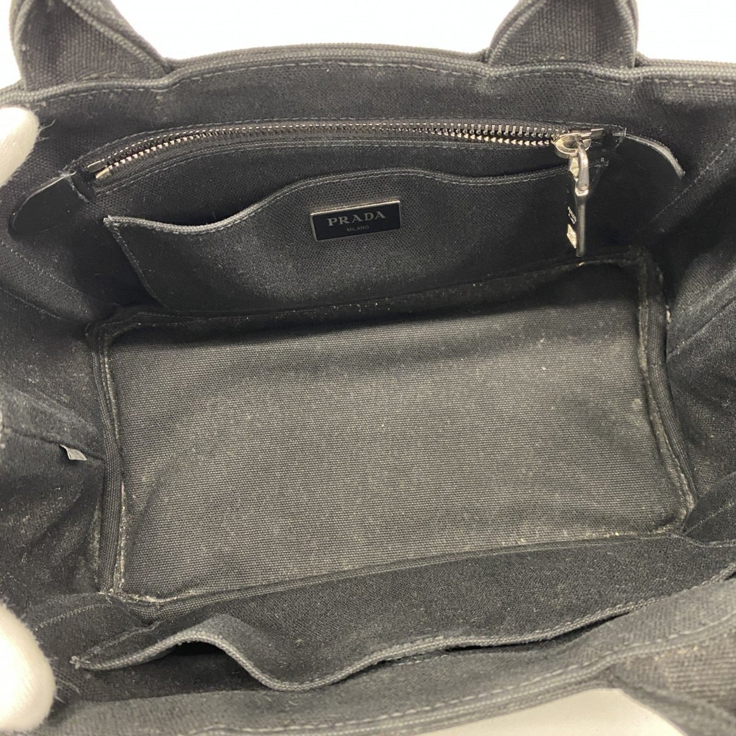 Prada Black Canvas Canapa