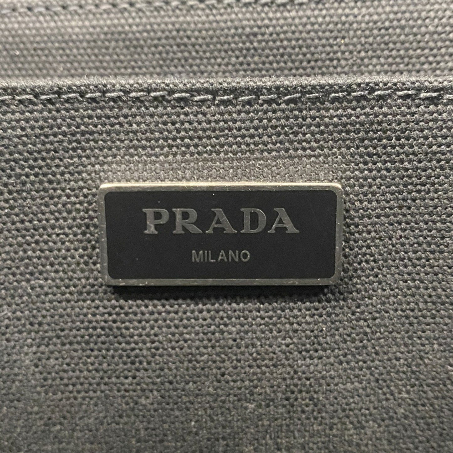 Prada Black Canvas Canapa