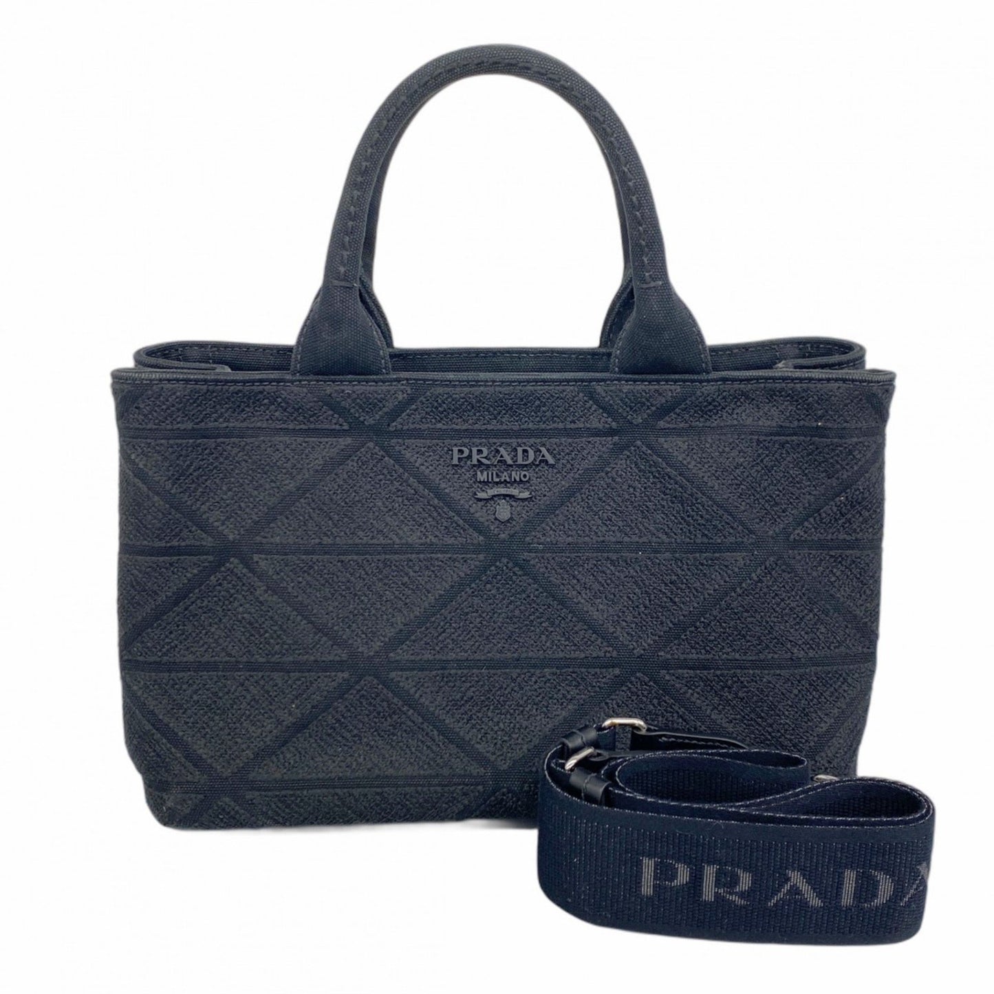 Prada Black Canvas Canapa