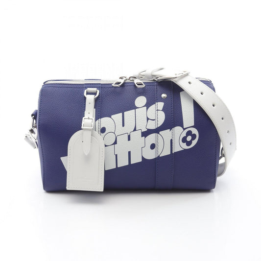 Louis Vuitton Blue Leather City Keepall