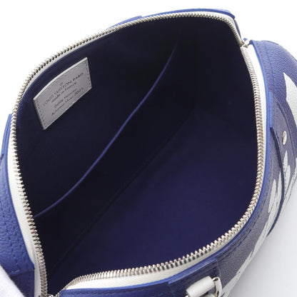 Louis Vuitton Blue Leather City Keepall