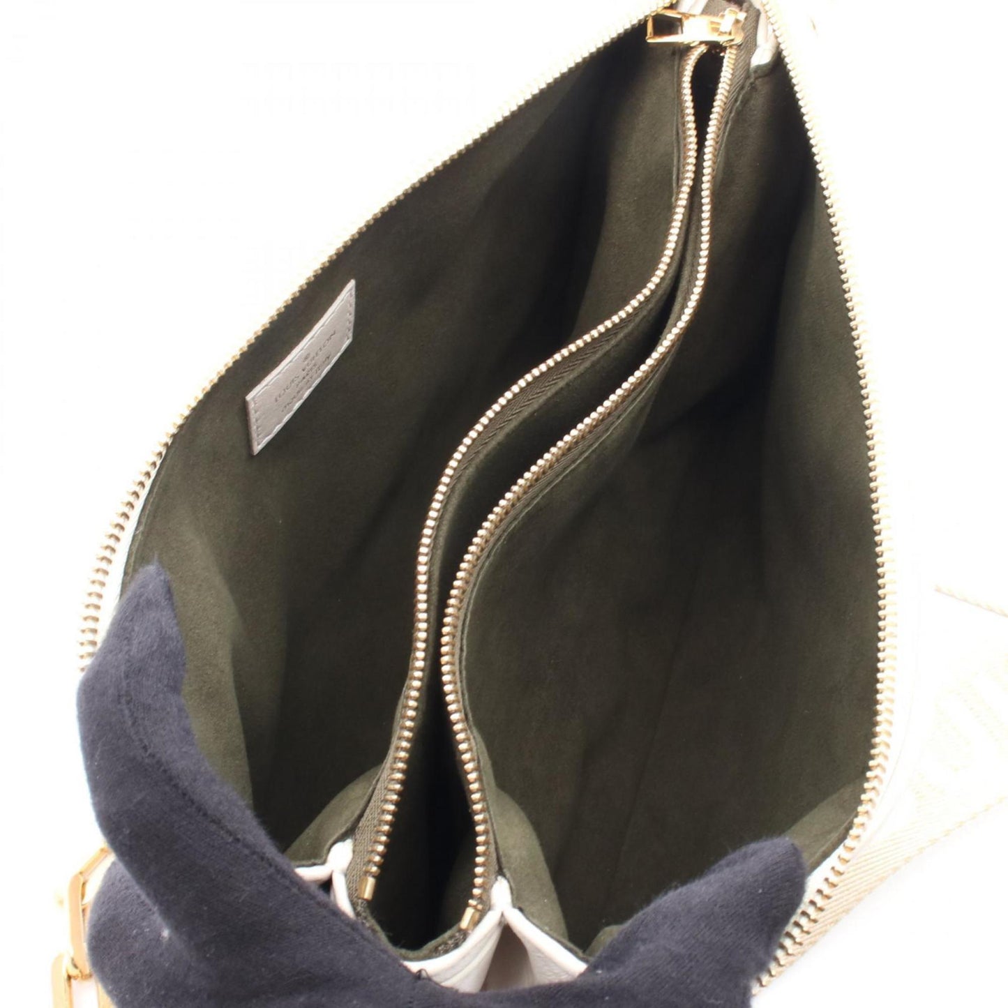 Louis Vuitton White Leather Coussin
