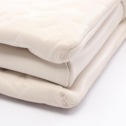 Louis Vuitton White Leather Coussin