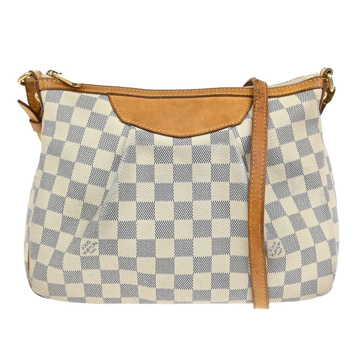 Louis Vuitton White Leather Siracusa Handbag