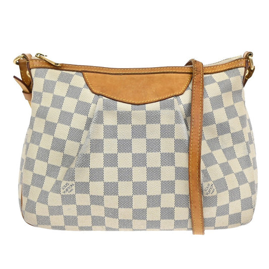 Louis Vuitton White Leather Siracusa Handbag
