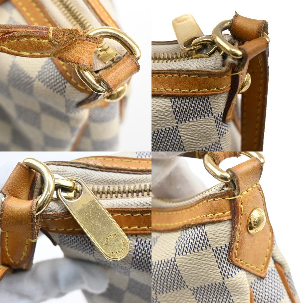 Louis Vuitton White Leather Siracusa Handbag