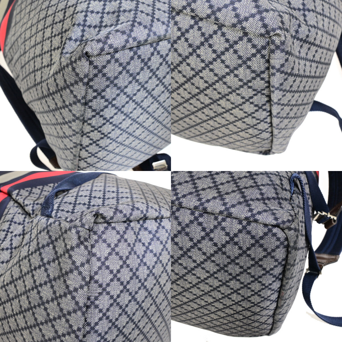 Gucci Blue Nylon Travel Backpack