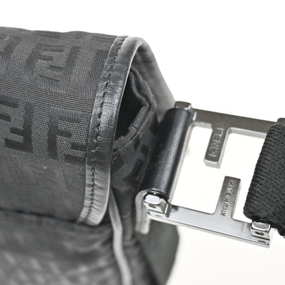 Fendi Black Canvas Ff Shoulder Bag