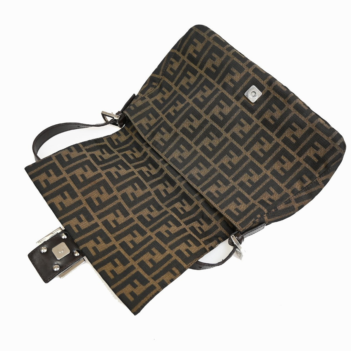 Fendi Brown Canvas Mamma Forever Bag