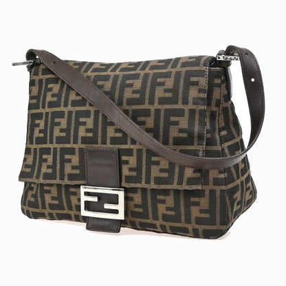 Fendi Brown Canvas Mamma Forever Bag