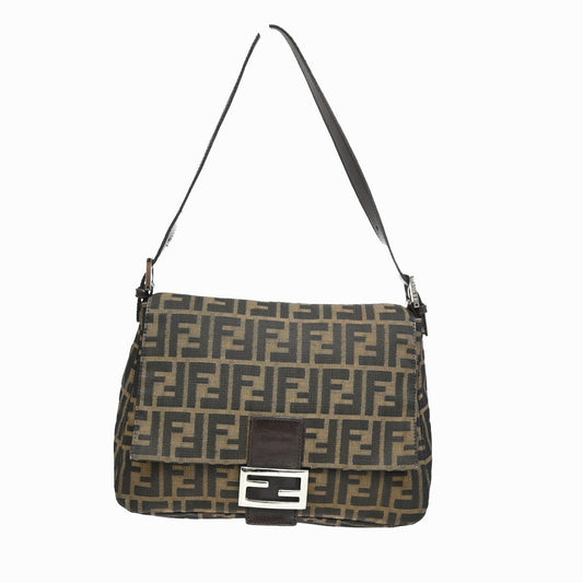Fendi Brown Canvas Mamma Forever Bag