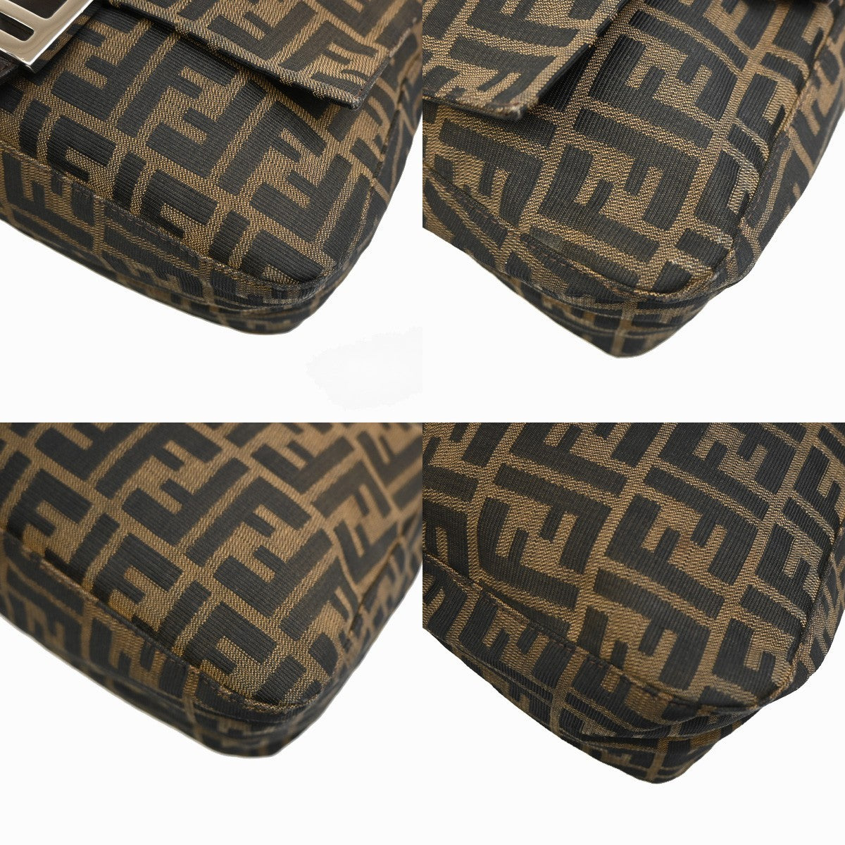 Fendi Brown Canvas Mamma Forever Bag