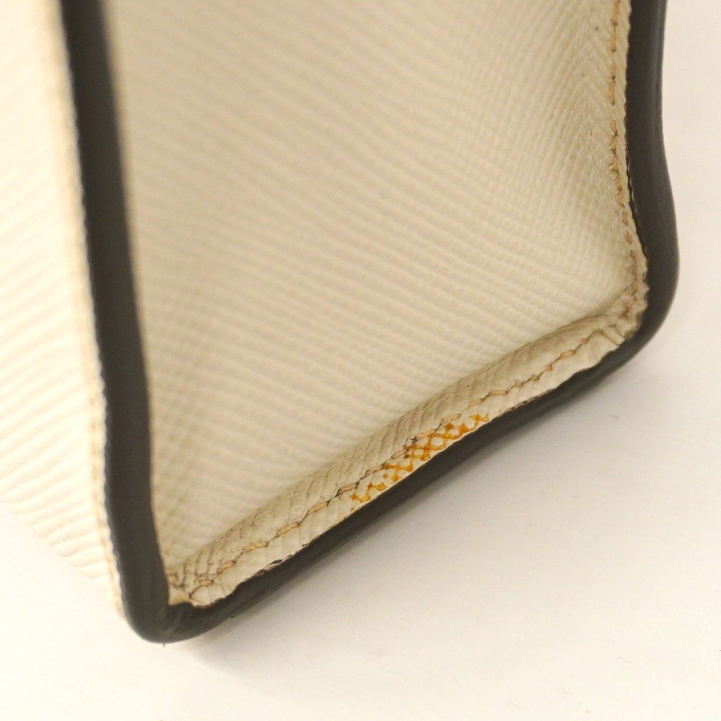 Prada White Leather Saffiano
