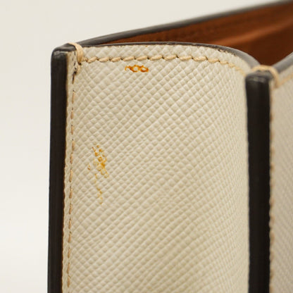 Prada White Leather Saffiano