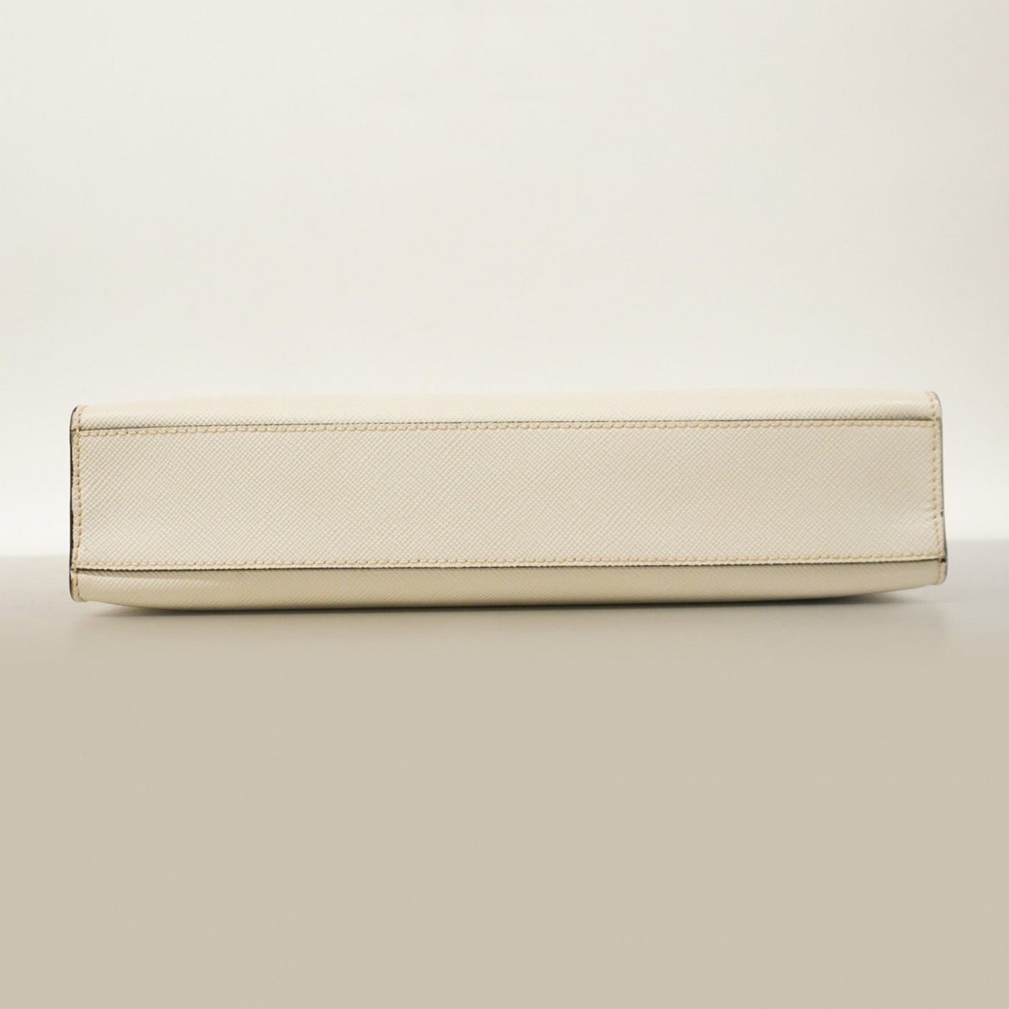 Prada White Leather Saffiano