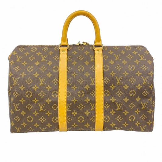 Louis Vuitton Brown Canvas Keepall 45