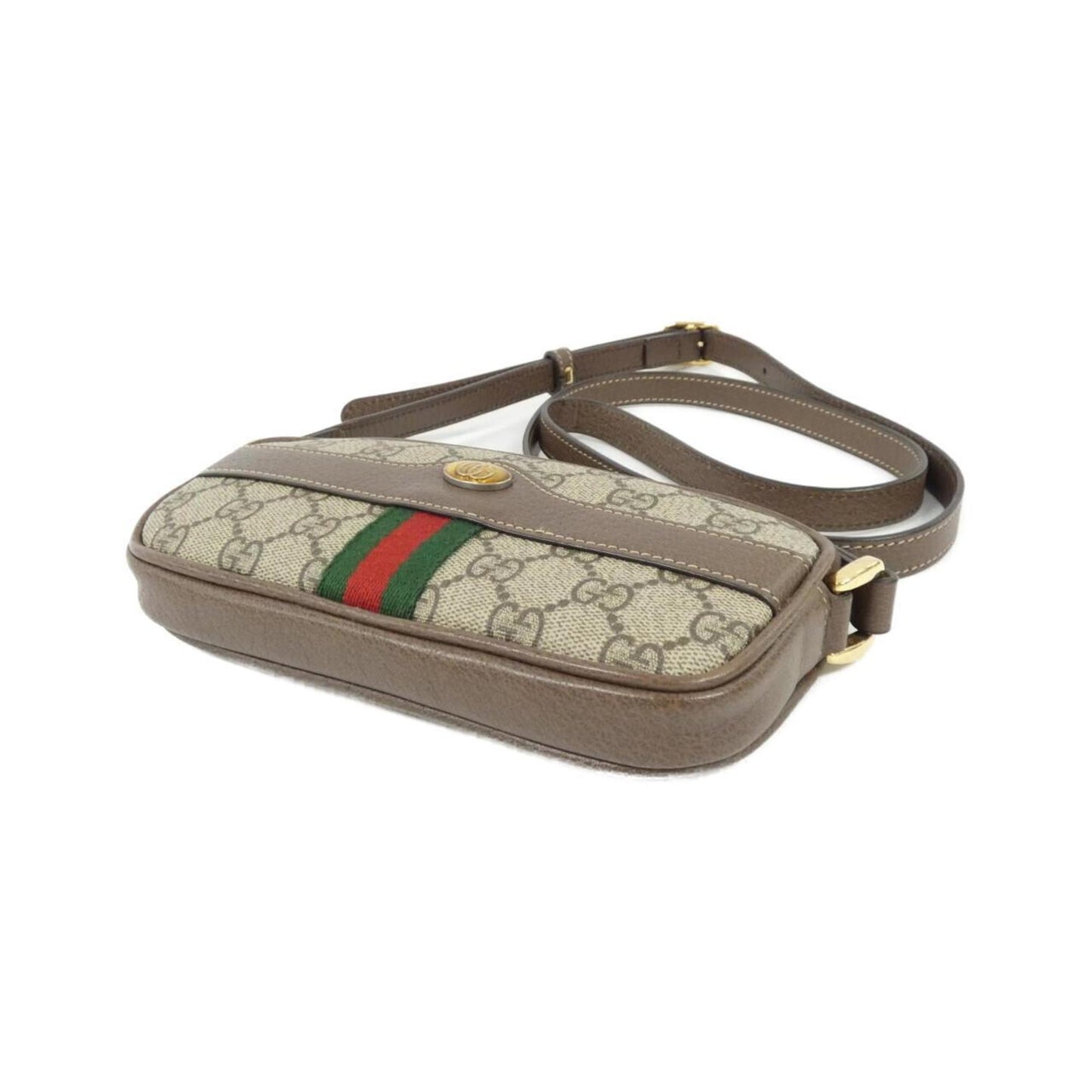 Gucci Brown Canvas Ophidia