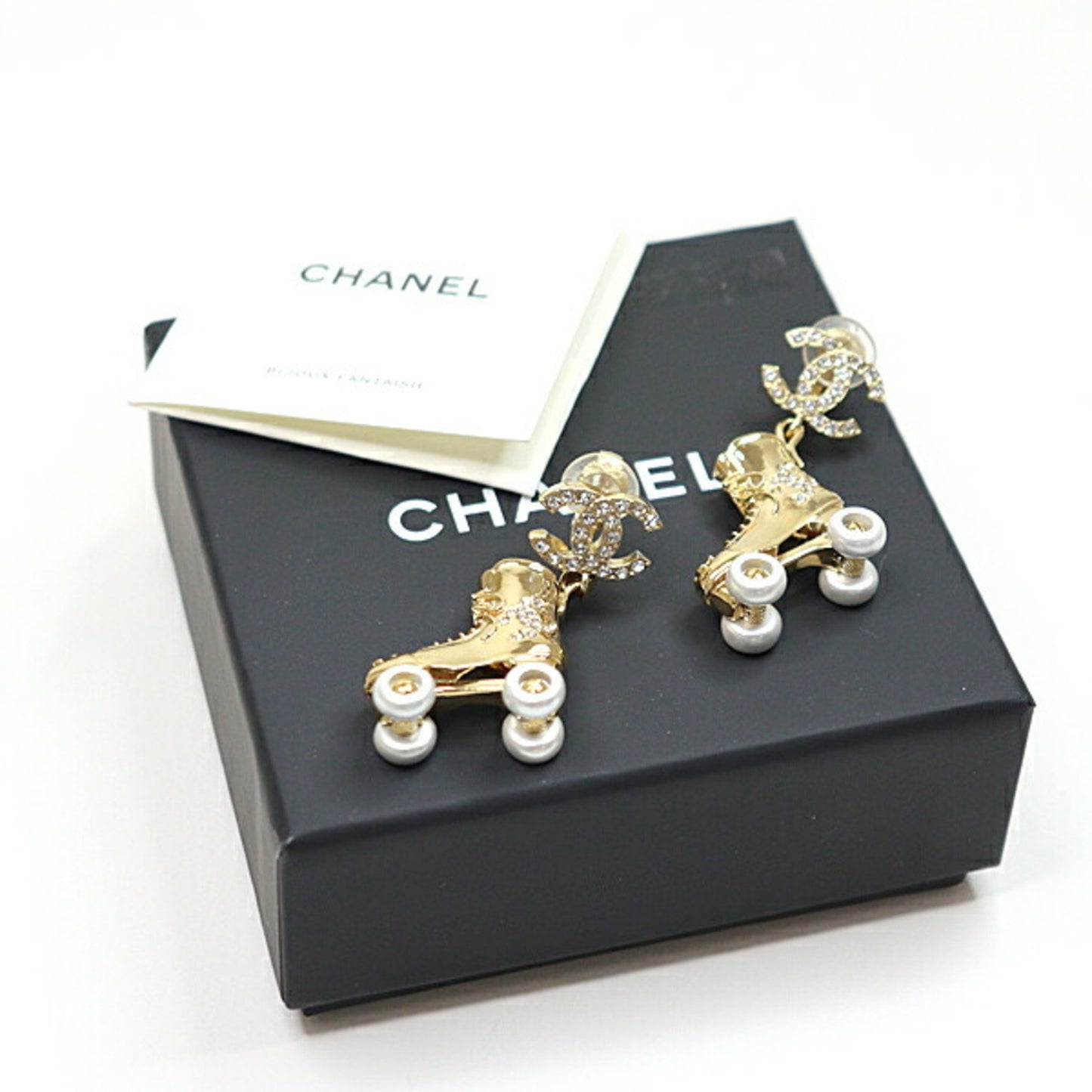 Chanel Gold Gold Plated Earring