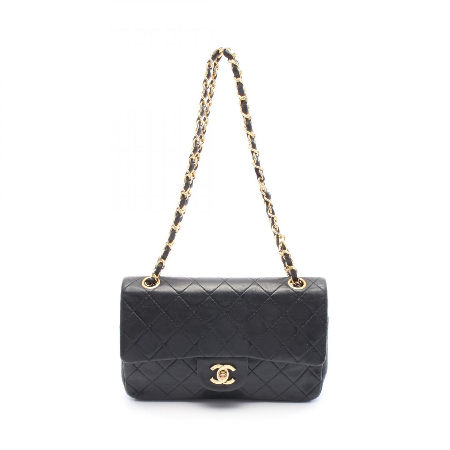 Chanel Black Leather Timeless 23