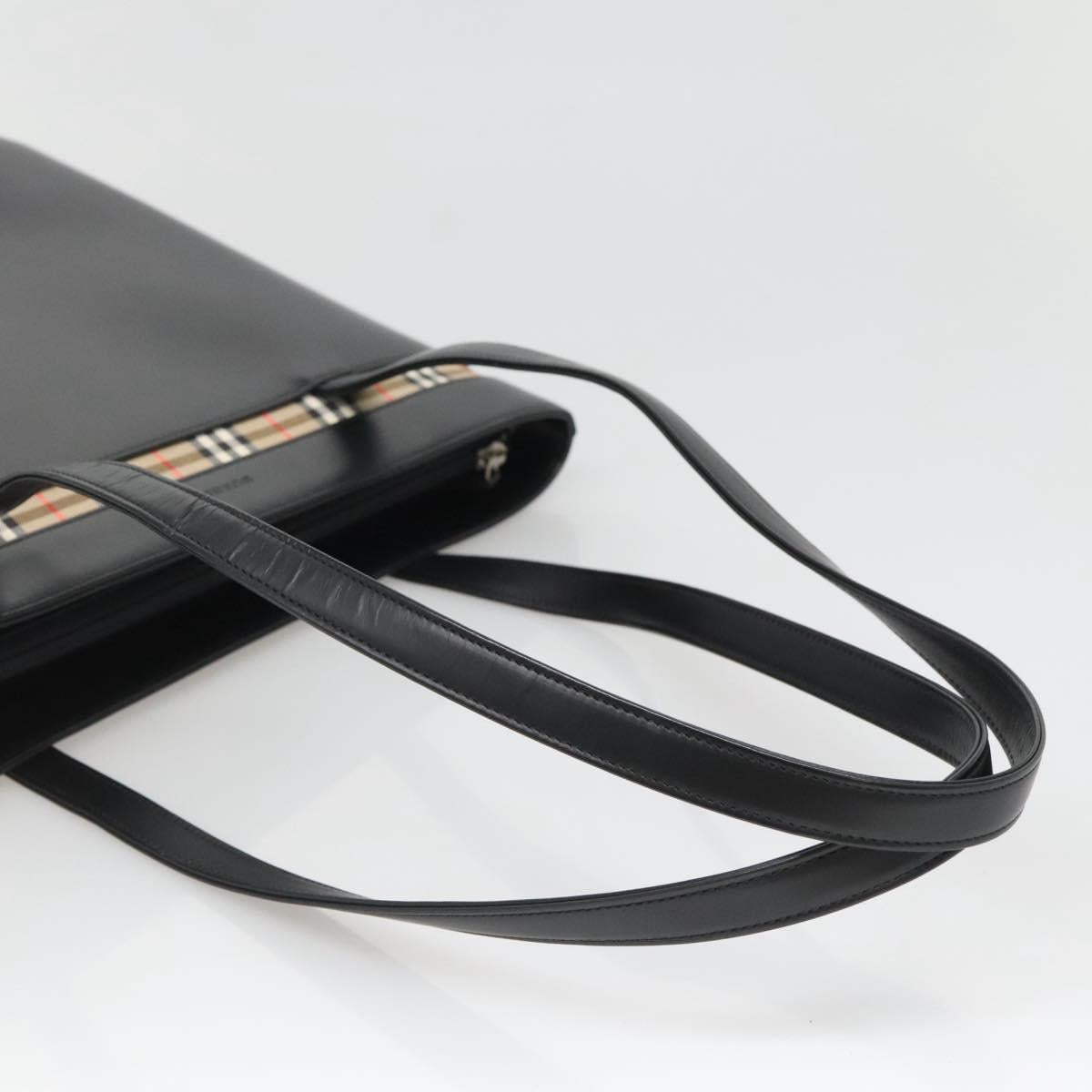Burberry Black Leather Tote