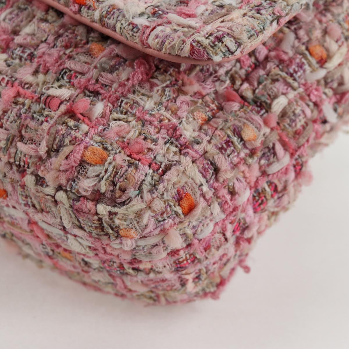 Chanel Pink Tweed Pearl Bag