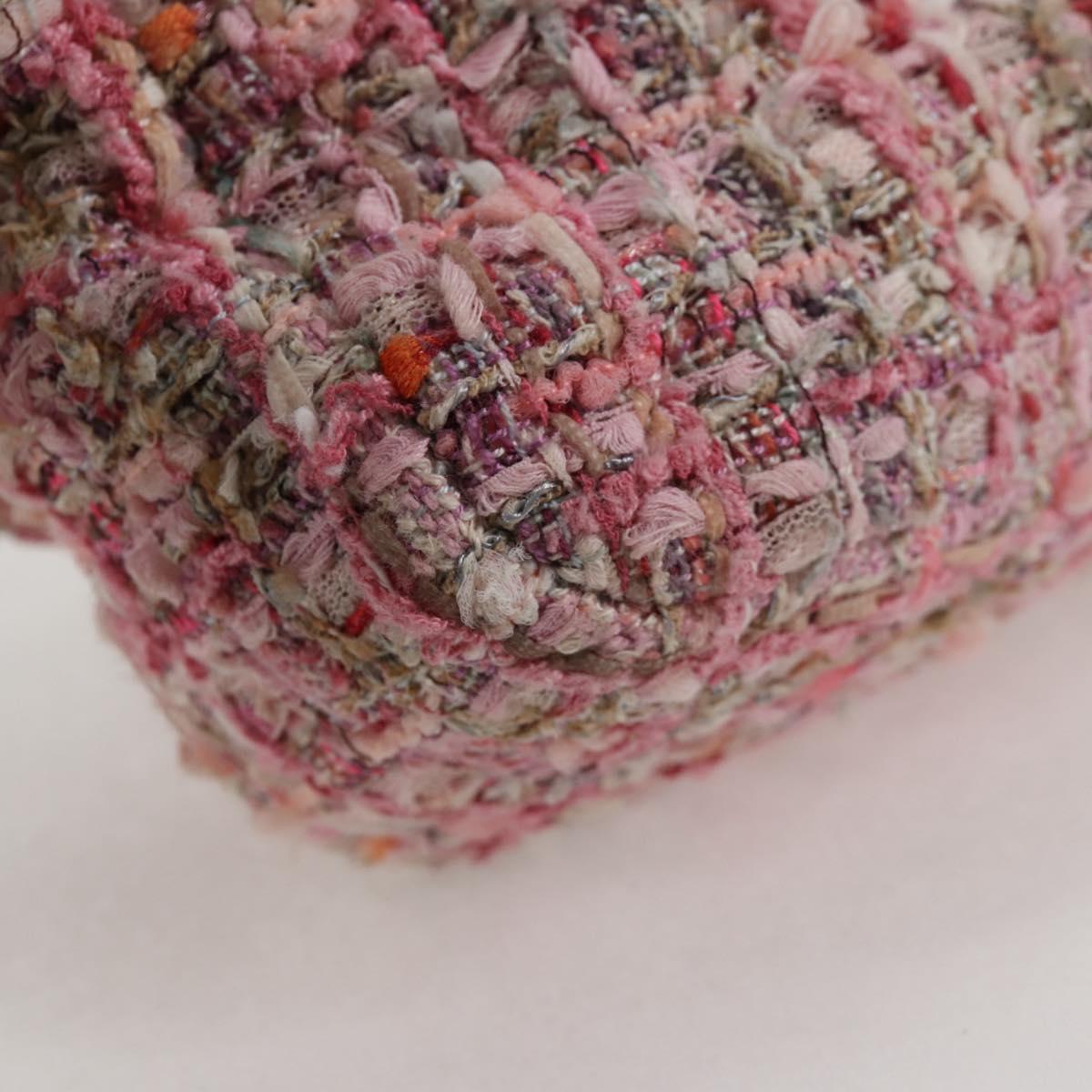 Chanel Pink Tweed Pearl Bag