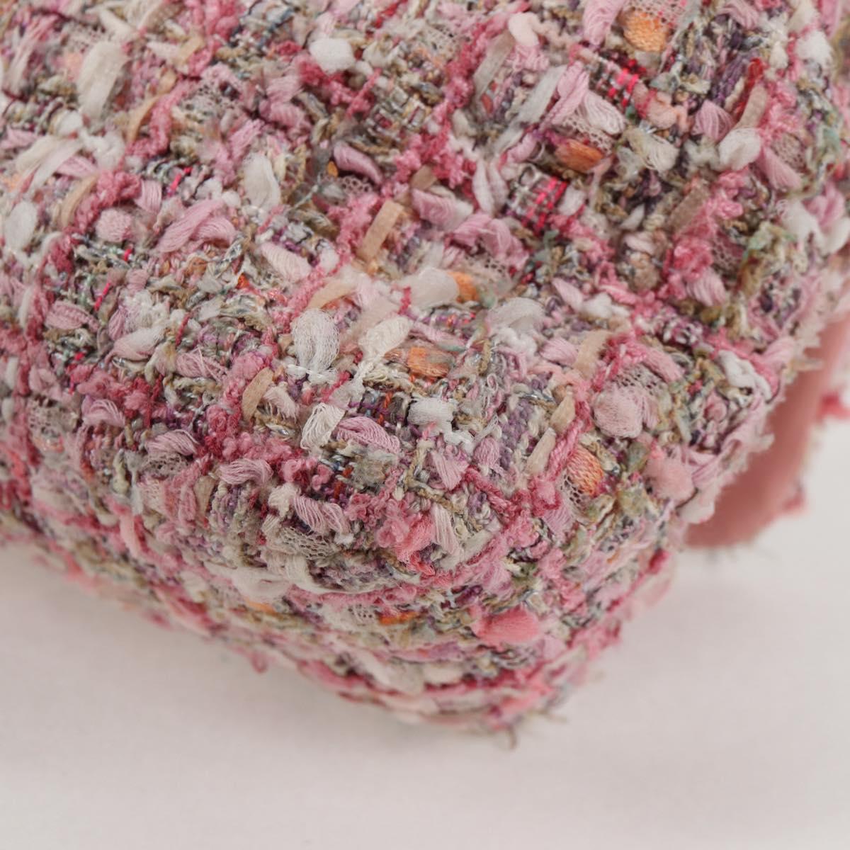 Chanel Pink Tweed Pearl Bag
