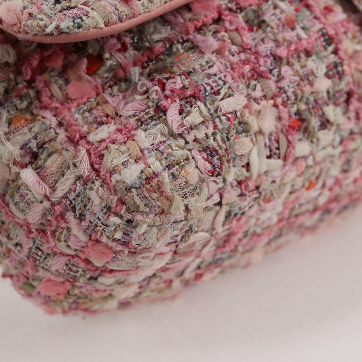 Chanel Pink Tweed Pearl Bag