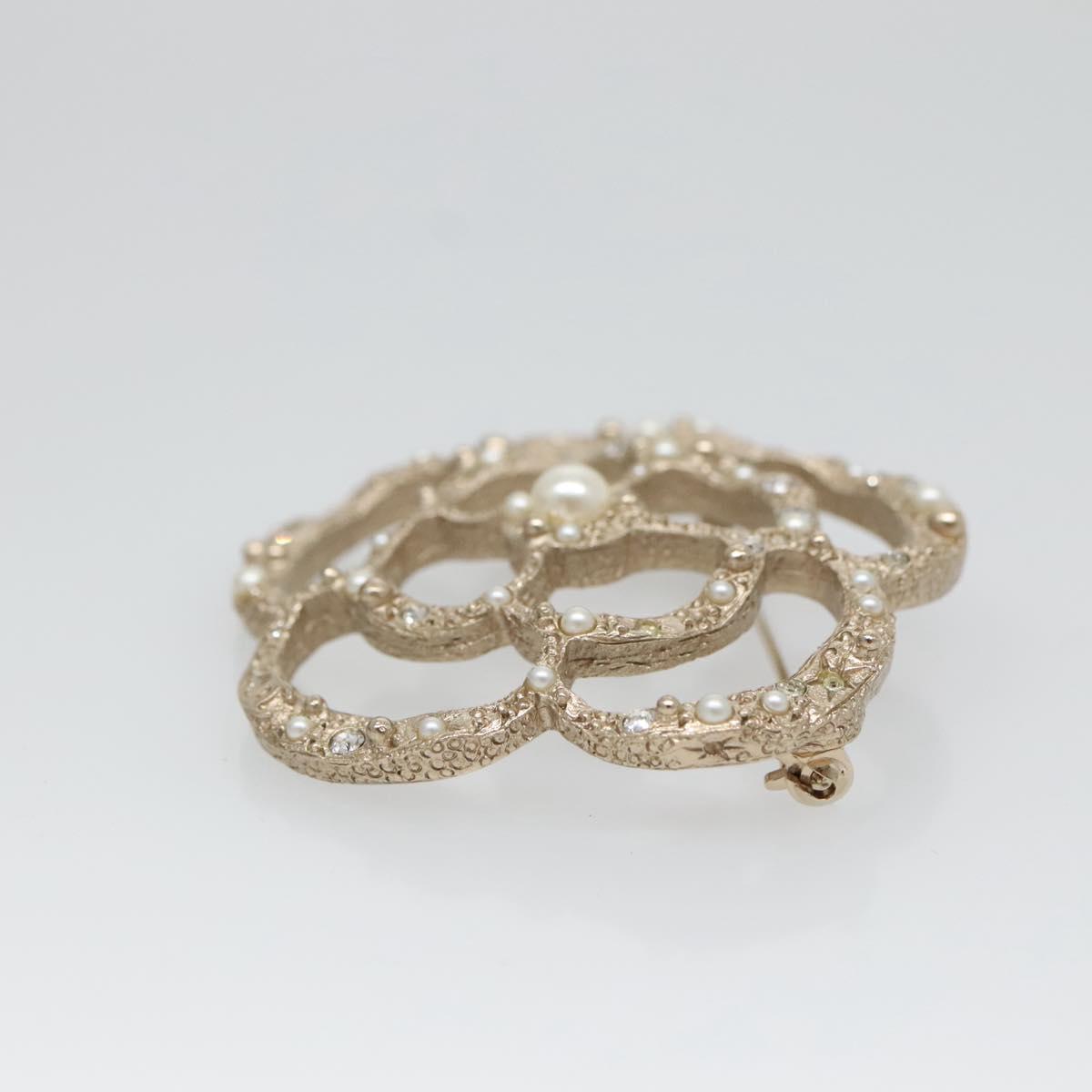 Chanel Silver Metal Camellia