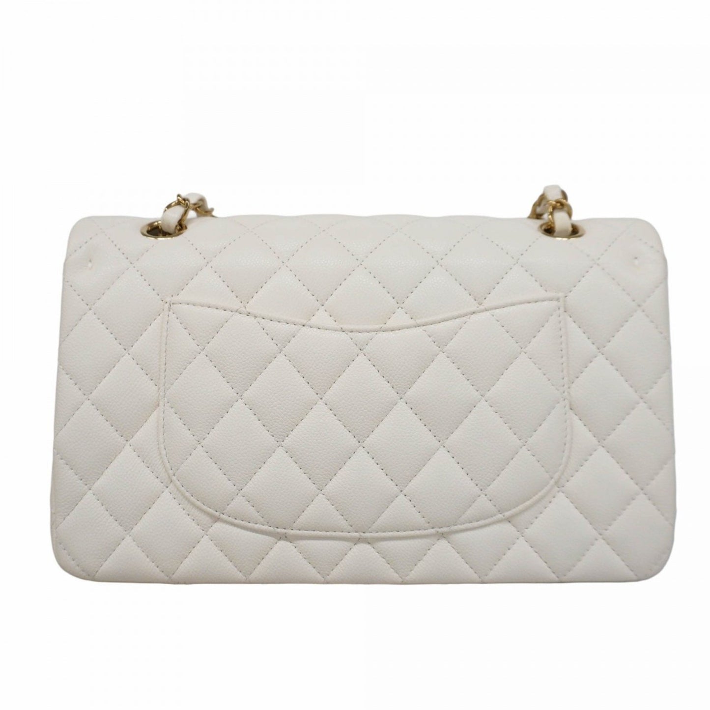 Chanel White Leather Timeless
