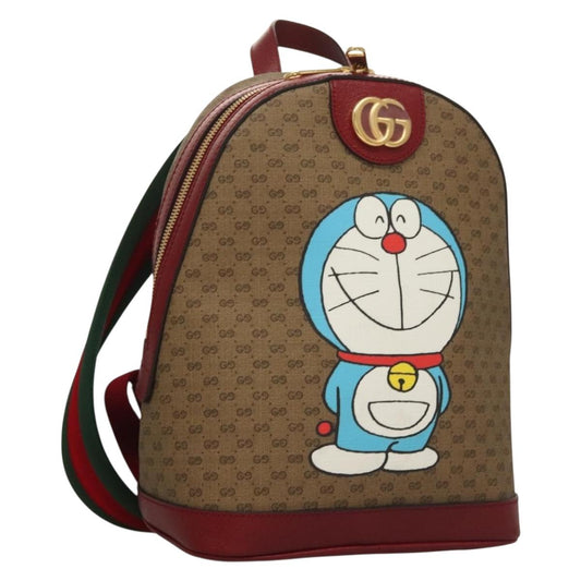 Gucci Brown Canvas Doraemon