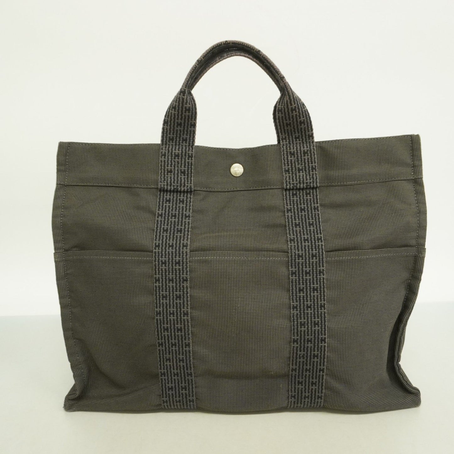 Hermès Gray Canvas Herline
