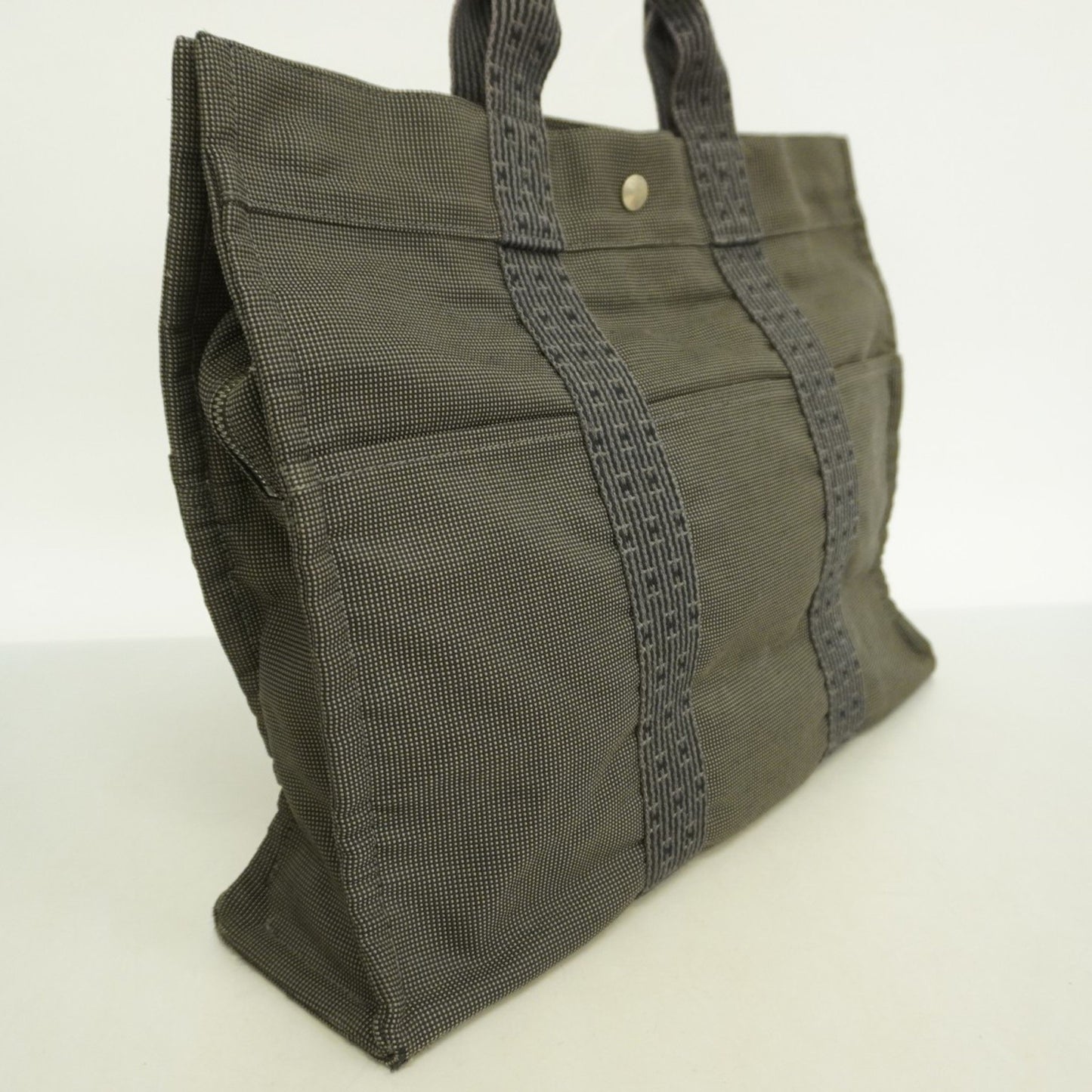Hermès Gray Canvas Herline