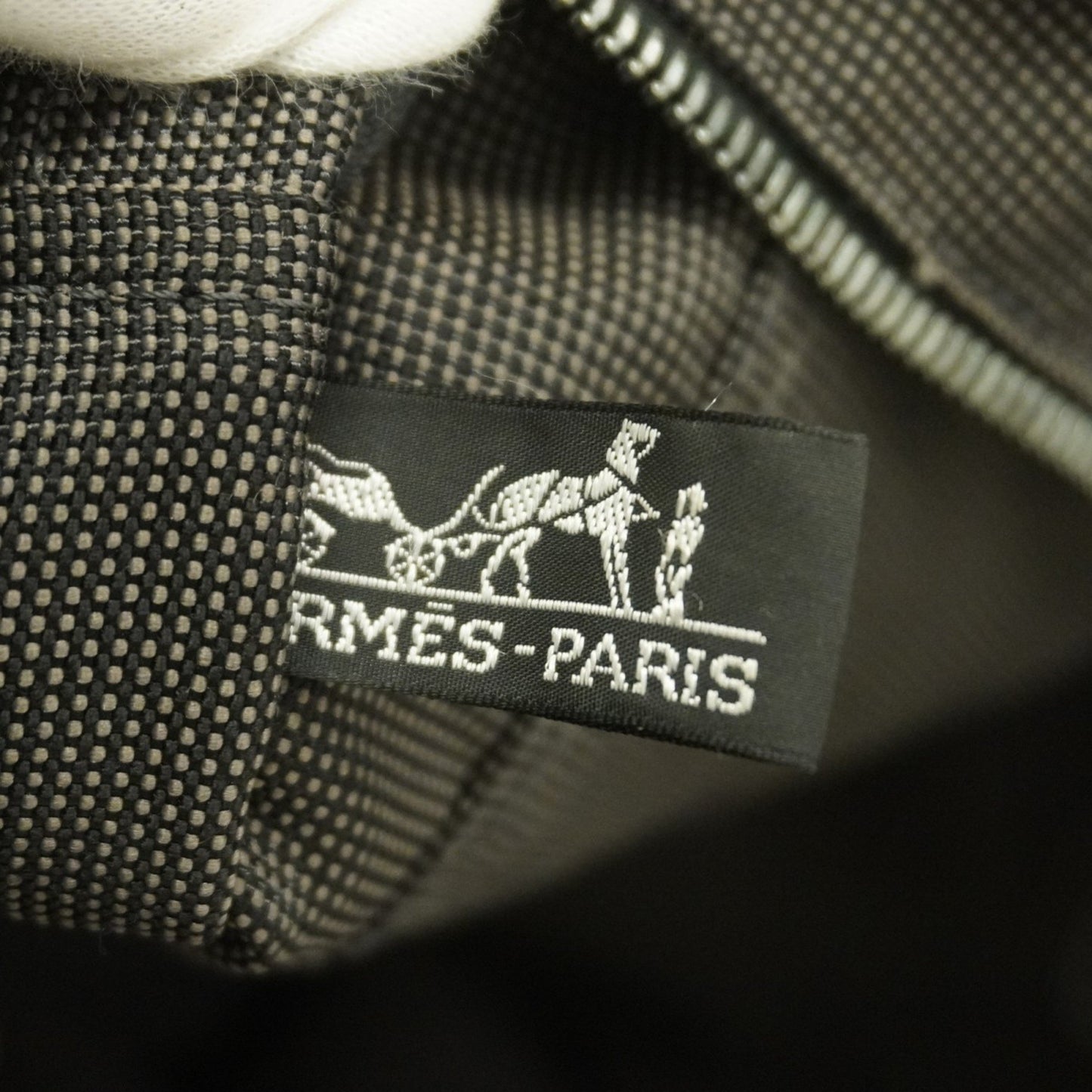 Hermès Gray Canvas Herline